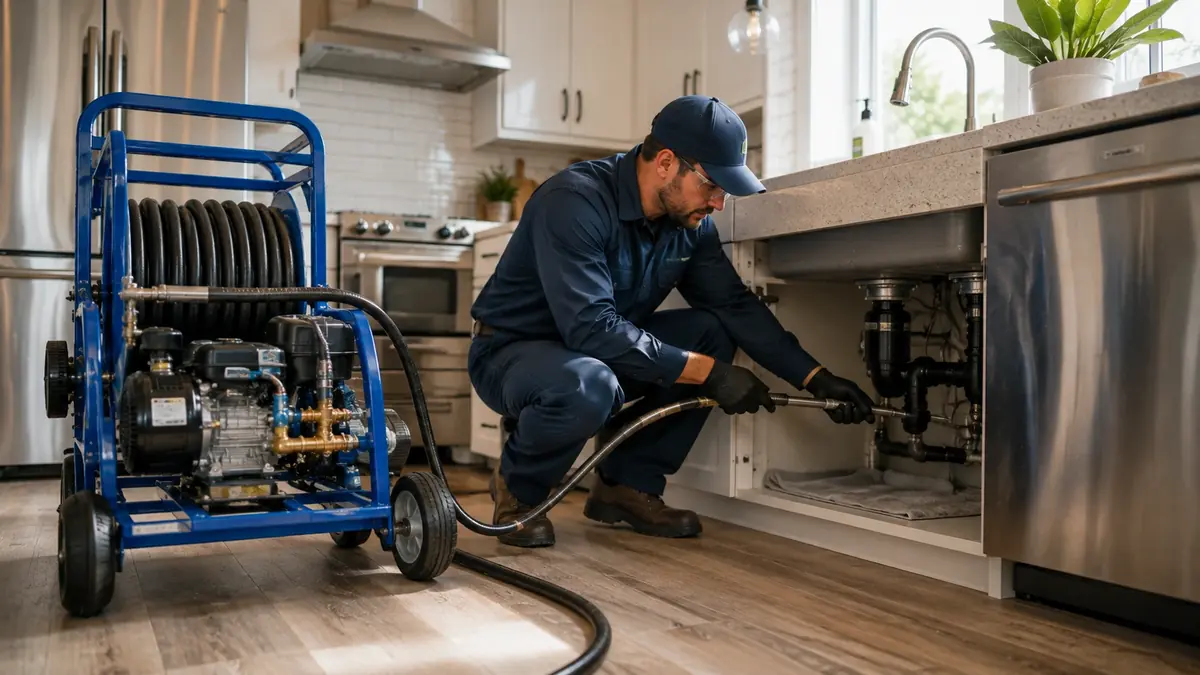 Kitchen Drain Hydro Jetting in Reedley