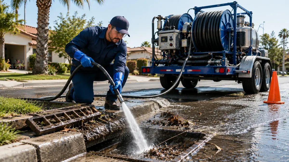 Storm Drain Hydro Jet Cleaning in Reedley